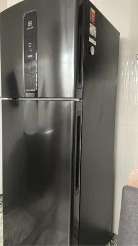 Geladeira Electrolux Frost Free - 390L  Duplex Preto Inox 