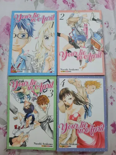 Mangá Your Lie in April Volumes 1 ao 4