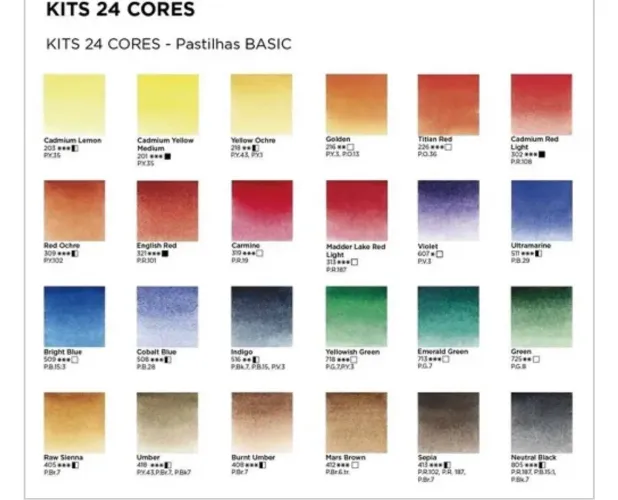 Aquarela White Nights - 24 cores - Seminovo
