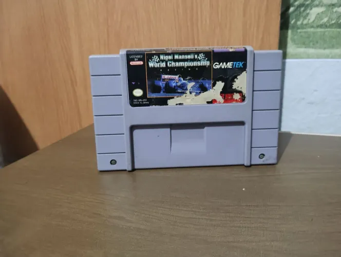 Jogo nigel Mansell Championship original super Nintendo