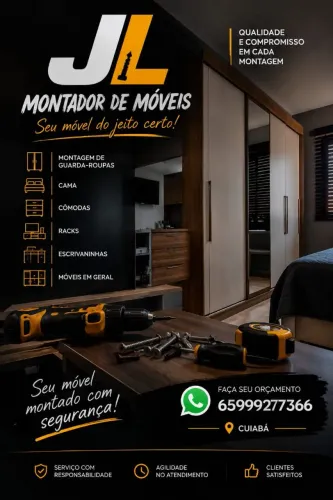 Montador de móveis. Faça seu orçamento rápido e grátis