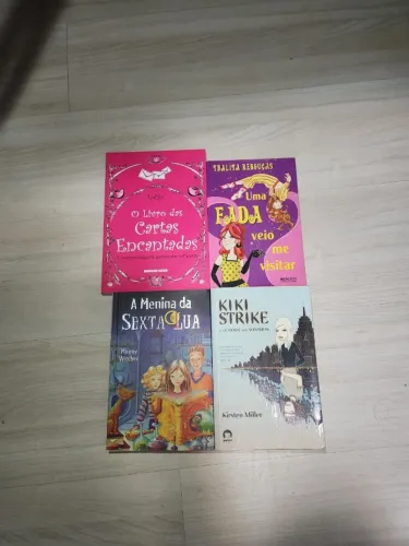 Livros - A menina da sexta lua, Kiki Strike, Cartas encantadas e Fada veio me visitar