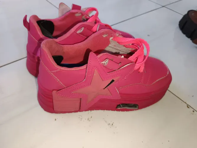 Apenas venda : Tênis plataforma rosa