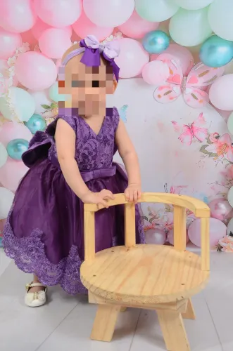 Vestido de festa roxo