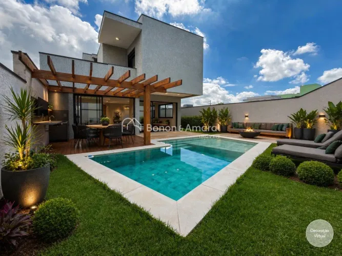 Casa Moderna com Piscina no Condomínio Bella Campinas - Exclusividade e Conforto em Locali