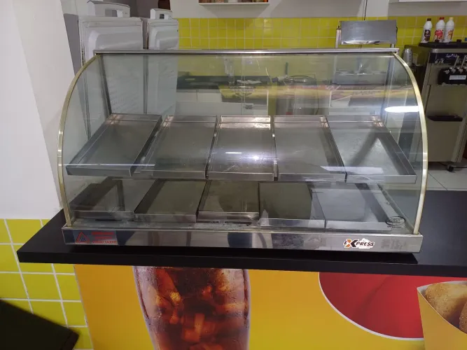 ESTUFA VITRINE PARA SALGADOS
