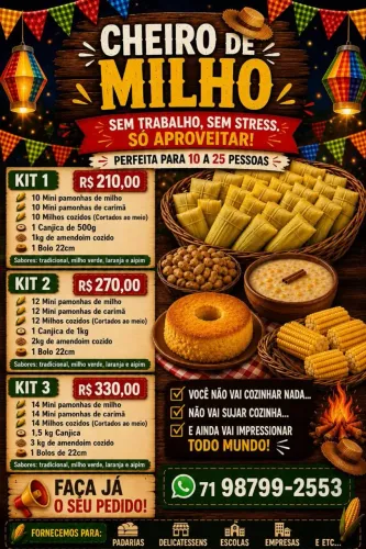 A cheiro de milho faz seu evento junino