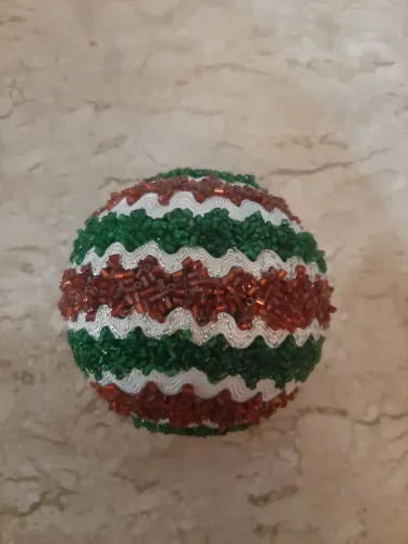 Bola de natal artesanal