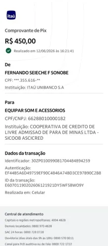 Aparelho de som Pioneer USB CD rádio am FM