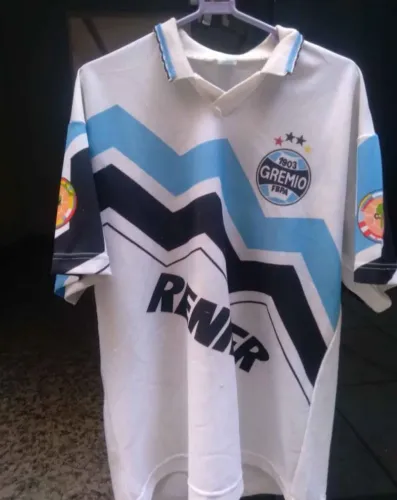 Camisa reserva Grêmio temporada 1995 número 8 tamanho G não é retro,modelo de 1995