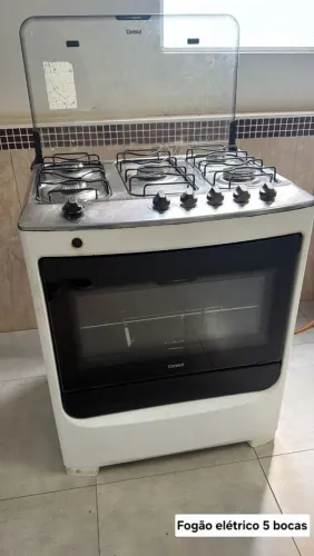Fogão elétrico 5 bocas $650,00 A vista ou 12x 63,37 no cartão de crédito