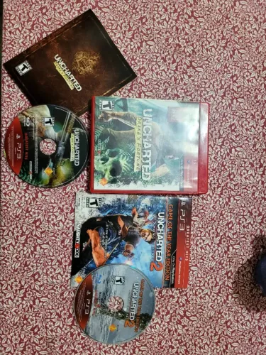 Combo jogos PS3 Uncharted 1 e 2