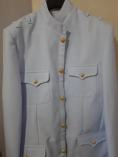 Dolmã Branco de Oficial Mark-Bel 52L - Nunca Usado - Com Capa