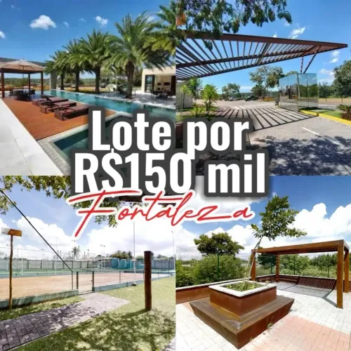 Lote em condomínio fechado por R$150mil