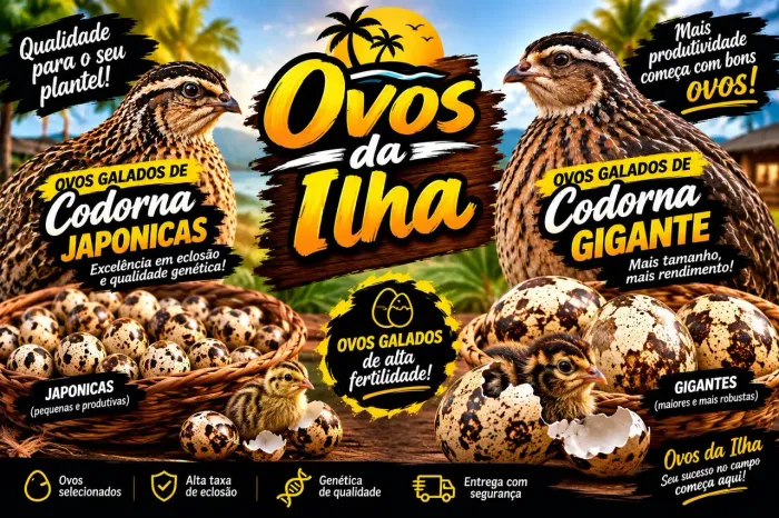Ovos galados codorna (gigantes, japônica)