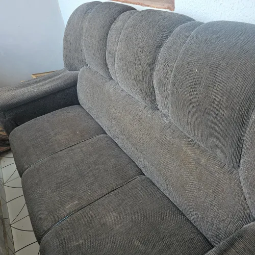Sofá 3 lugares usado retirada  av benedito bentes 2 guaxuma
