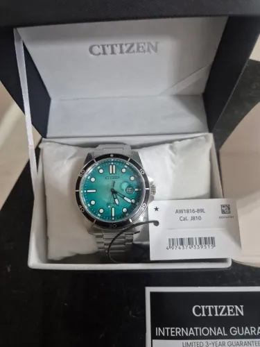 Relógio Citizen Marine Masculino Em Aço Prateado AW1816-89L