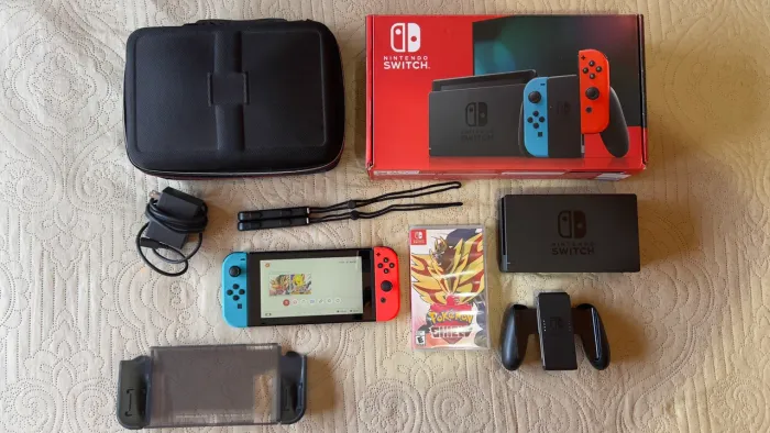 Console Nintendo Switch V2 (Bateria Estendida) | KIT COMPLETO