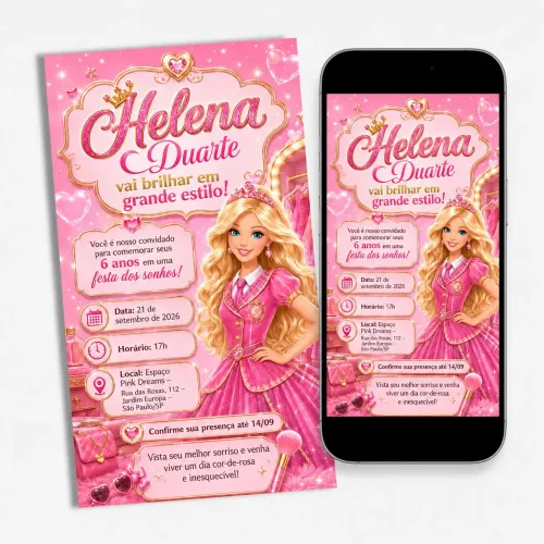 Convites Digitais Personalizados. QUALQUER TEMA
