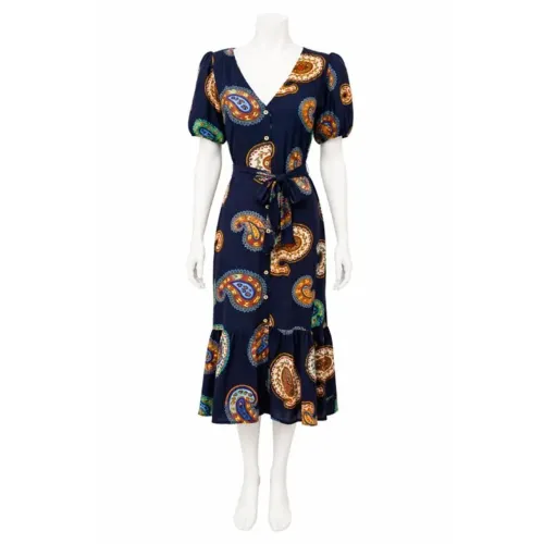 Vestido Midi Gio estampado