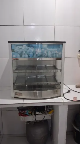 estufa para salgados titã aquecida 8 bandejas