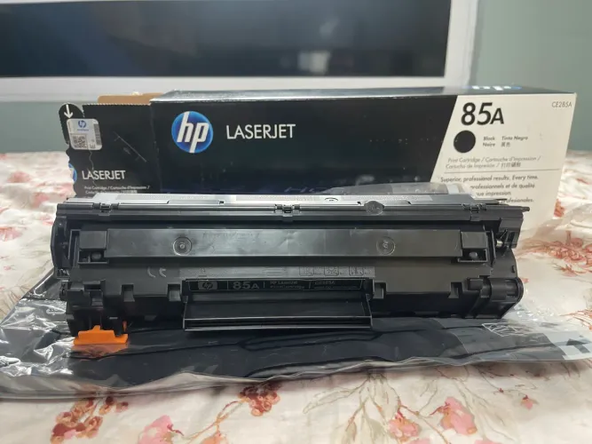 Toner HP 85A com impressão falhando