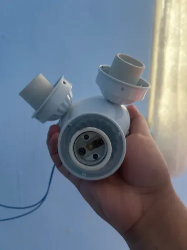 Lustre para ventilador de teto usado sem os vidros