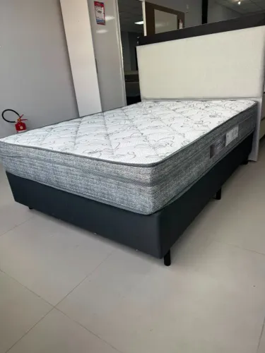 Conjunto box casal molas ensacadas