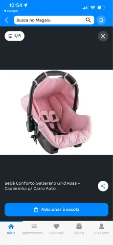 Vendo bb conforto gazerano menina! Não faço entrega! Em estado de novo