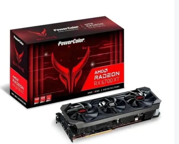 Placa De Vídeo Amd Powercolor Red Devil Rx 6700 Xt 12gb (Usado)