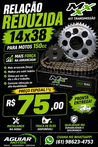 Relação reduzida fan titan  150 e 160