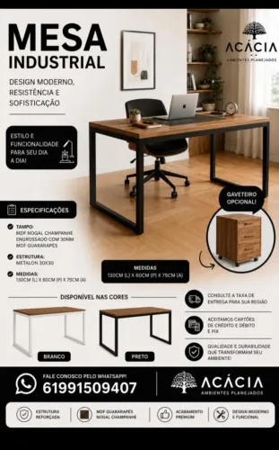 Mesa industrial "MONTADA"