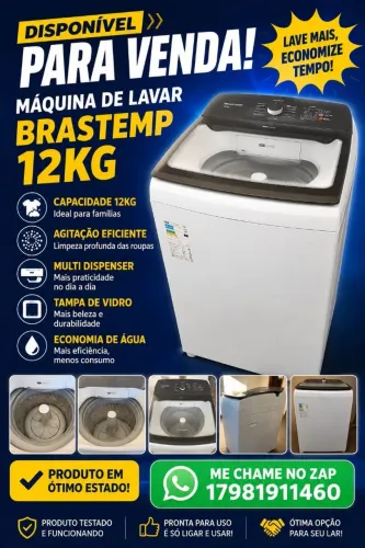Lavar roupa Brastemp 12kg