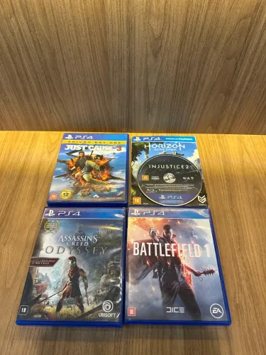 JOGOS PS4 - Just Cause 3; Horizon, Assassin?s Creed; Battlefield 1