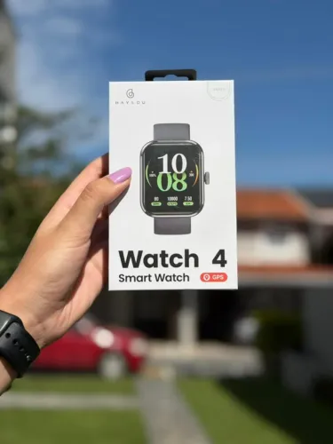 Smart Watch com GPS Integrado - Haylou Watch 4 (Silver ou Preto)