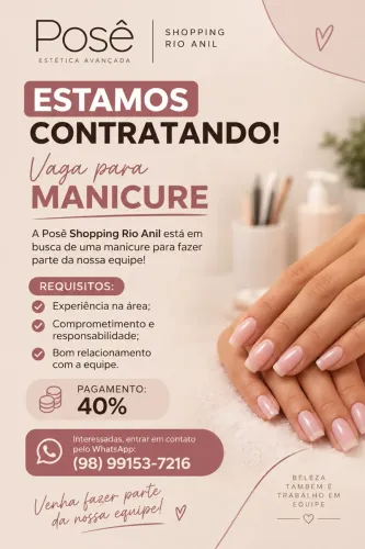 Vaga para manicure