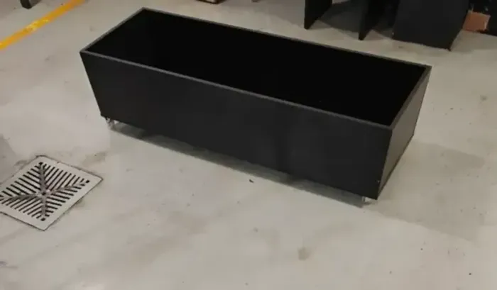 Baú Organizador com Rodinhas | Móvel Multiuso Preto | Caixa Organizadora Grande