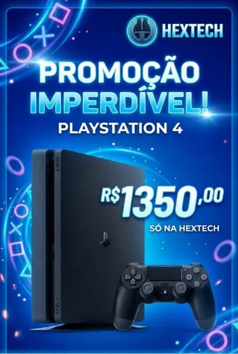 PS4 SLIM - SEMI NOVO