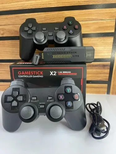 Console Retro Game Stick GD10 4K HDMI 64GB Com 2 Controles Sem Fio