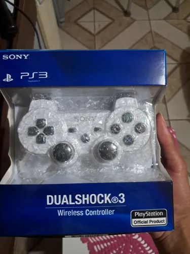 Controle PS3 branco (réplica) sem fio