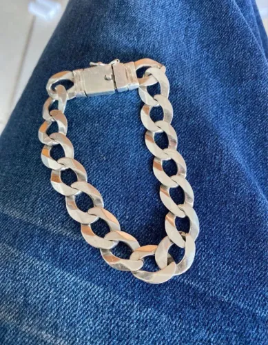 Prata 925 de pulso 13MM 40G