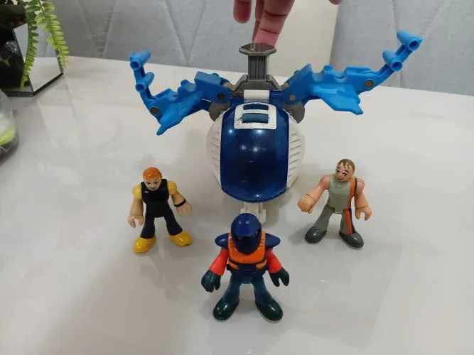 Nave Espacial Lunar com 3 bonecos Imaginext