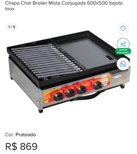 Chapa char broiler