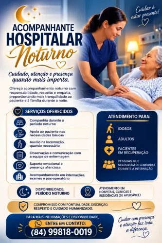 Acompanhante hospitalar.