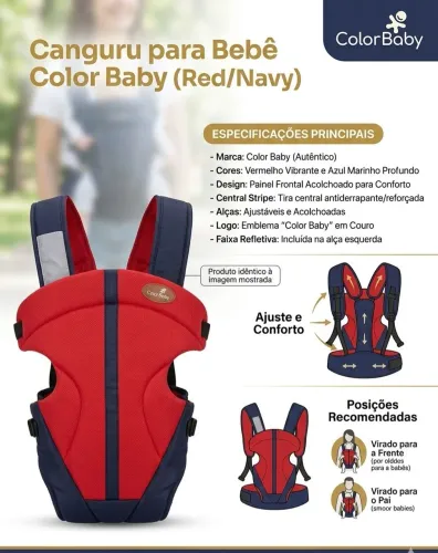 Canguru Carregador 2 em 1 Clean da Color Baby