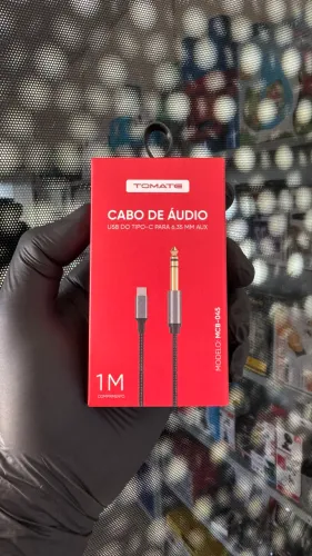 Cabo de Áudio Premium USB-C para P10 (6.35mm) MCB-045