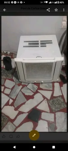 Vendo ar condicionado de 10 mil btus gelando muito e uma TV 32 polegadas Samsung não smart
