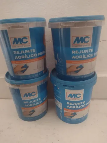Rejunte acrílico lacrado marca boa, só vem