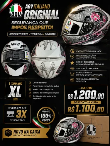 Capacete agv k3 novo na caixa