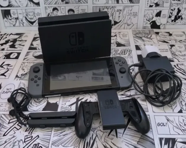 Nintendo Switch V1 Completo Modelo Desbloqueavel (Faço olx pay)